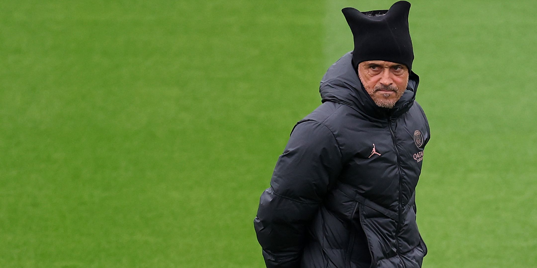 Luis Enrique training PSG