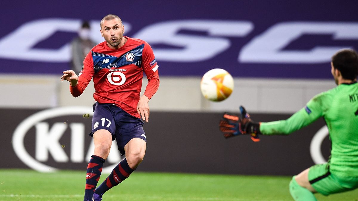 Burak Yilmaz goal Lille Sparta Prag
