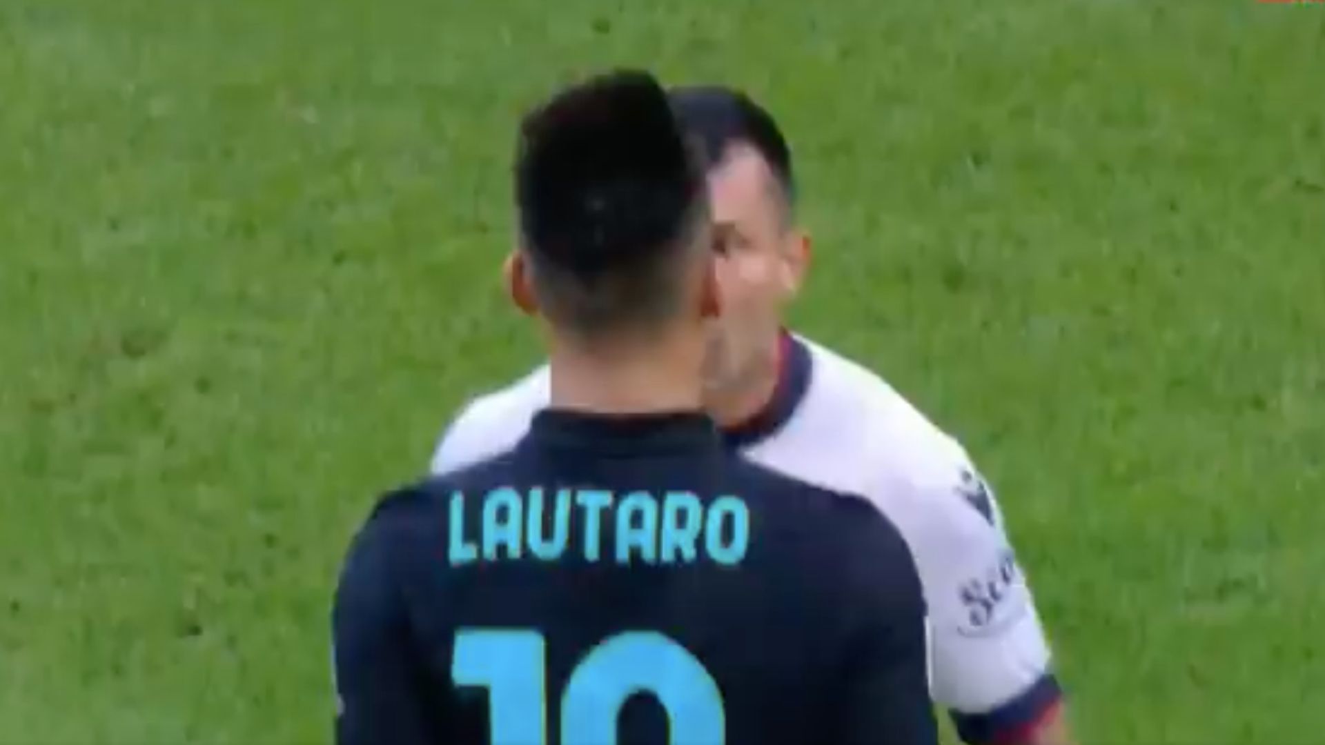 Gary Medel - Lautaro Martínez Inter Bologna CAPTURA
