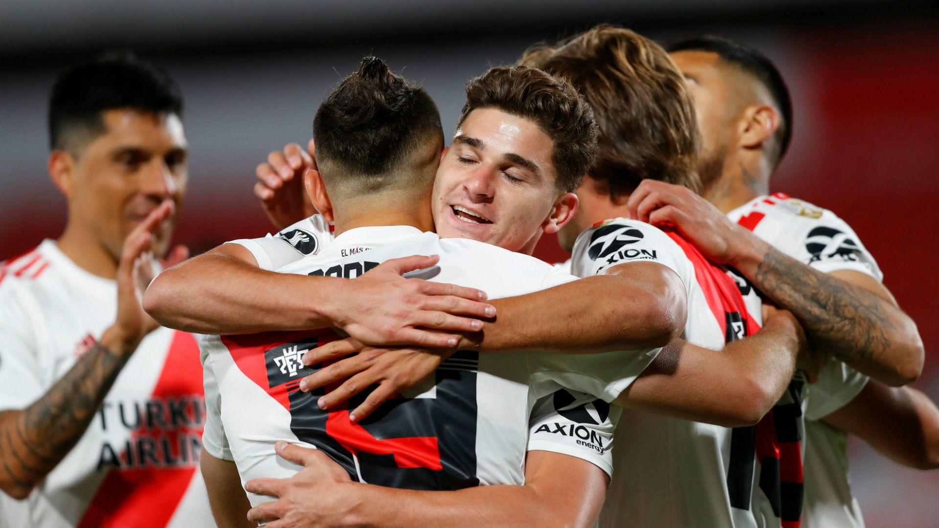 festejo gol River Plate Liga de Quito Libertadores 20102020