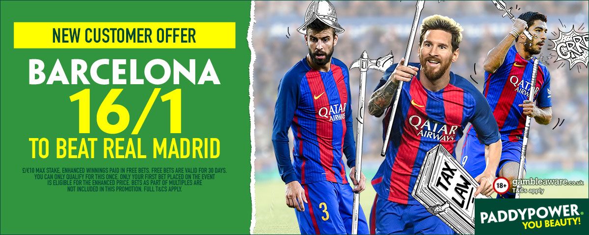 GFX Real Madrid Barcelona enhanced betting