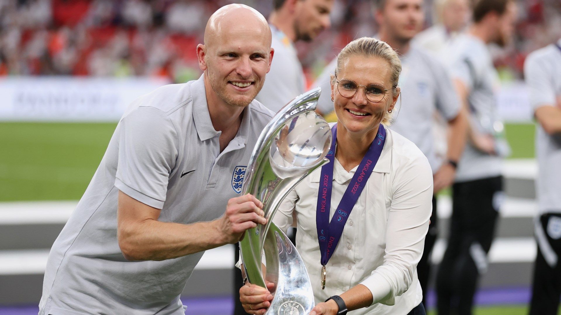 Arjan Veurink Sarina Wiegman England Women Euros 2022