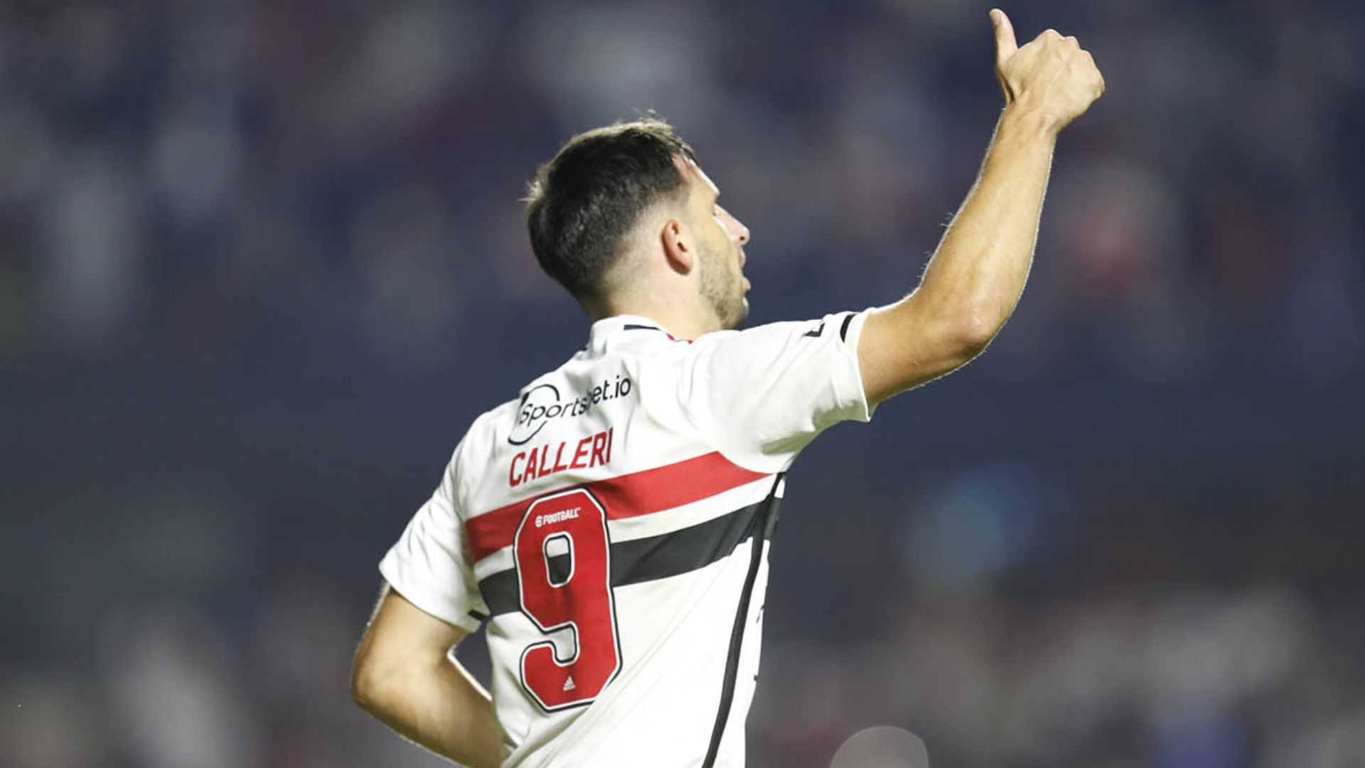 Jonathan Calleri comemora gol pelo São Paulo no Brasileirão 2023