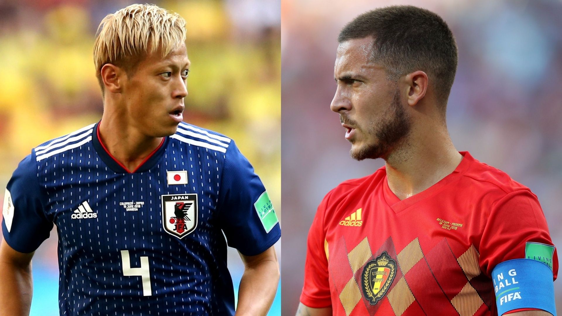 Keisuke Honda Japan Eden Hazard Belgium