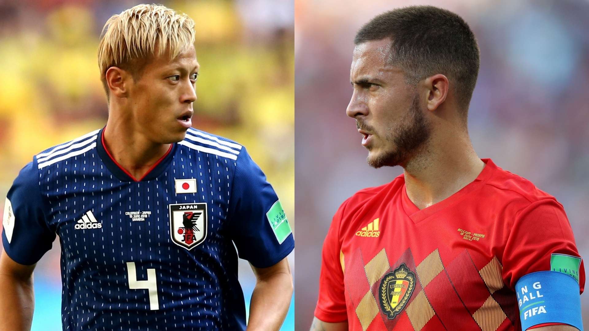 Keisuke Honda Japan Eden Hazard Belgium