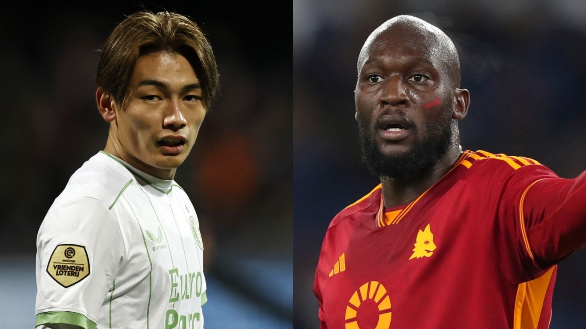 Ayase Ueda Feyenoord Romelu Lukaku Roma