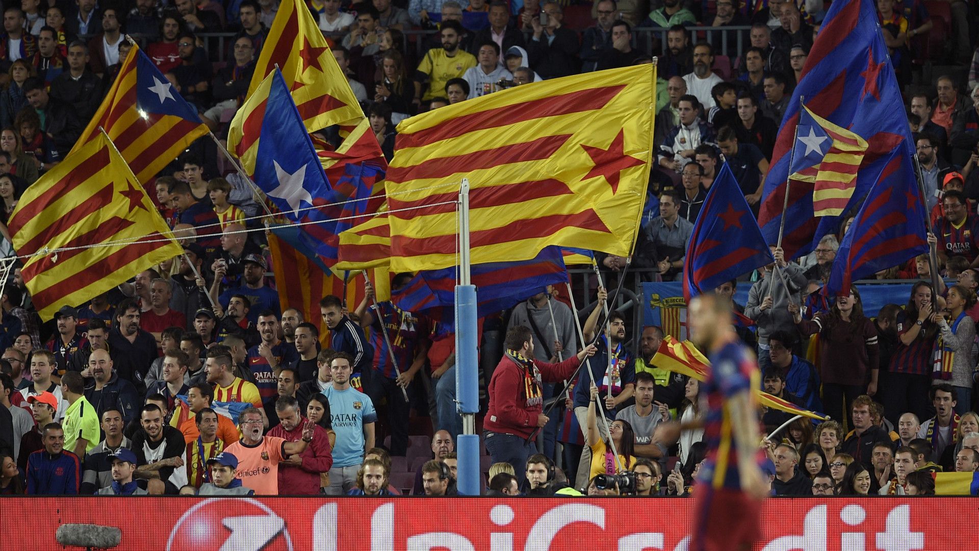 Barcelona Catalunya flags