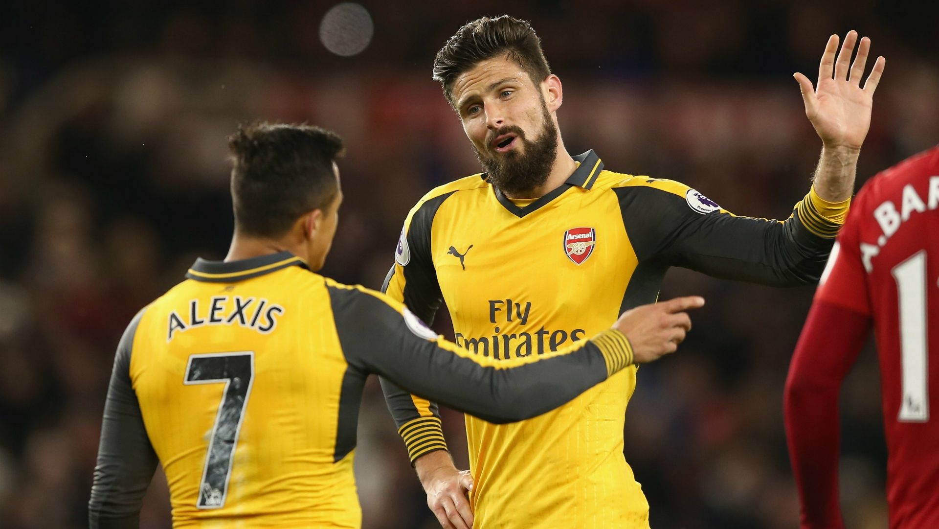 Olivier Giroud Alexis Sanchez Arsenal Middlesbrough