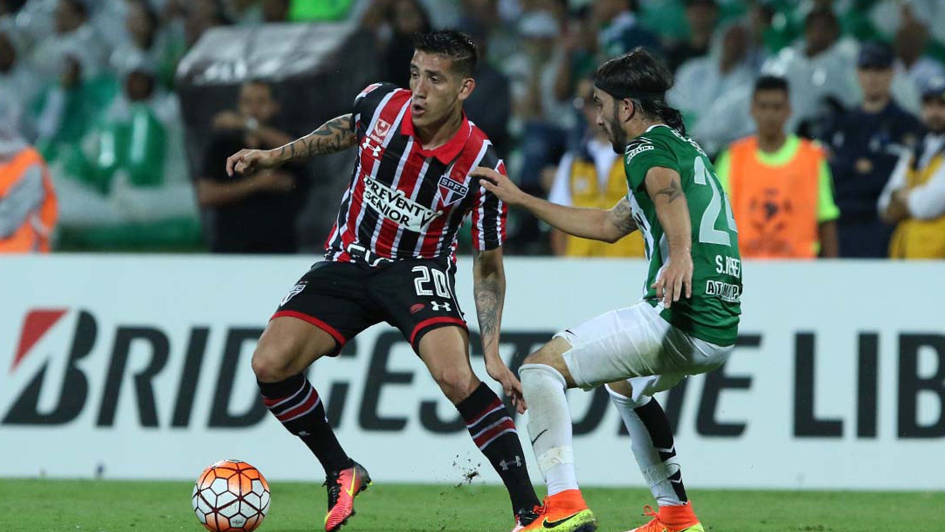 Ricardo Centurión Sebastian Perez Atletico Nacional São Paulo Copa Libertadores 13072016