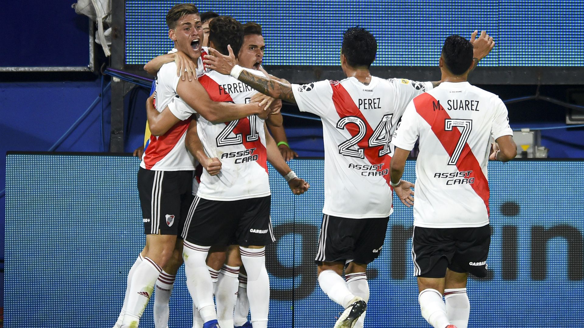 festejo gol River Boca Juniors River Plate Copa Maradona Liga Profesional 02012020