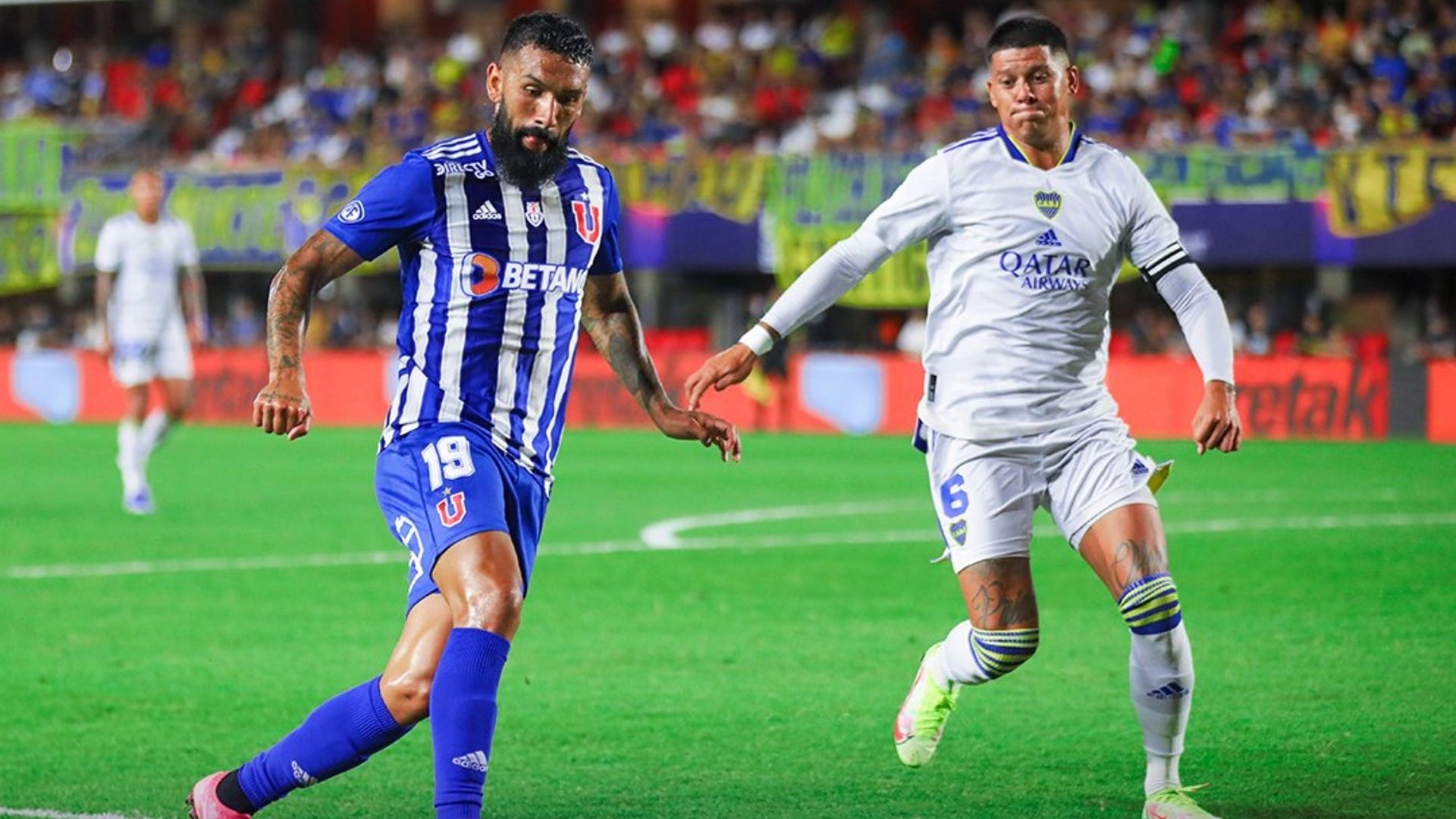 210122 Boca Universidad de Chile Ronnie Fernández y Marcos Rojo