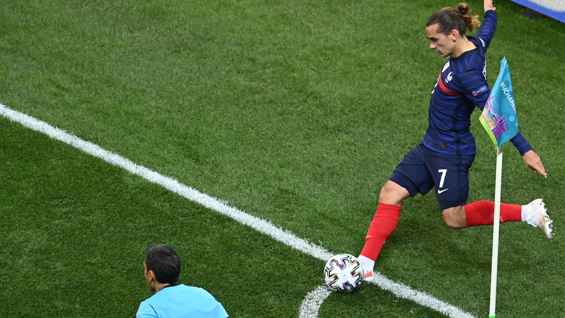 Antoine Griezmann Frankreich Eckball Ecke corner