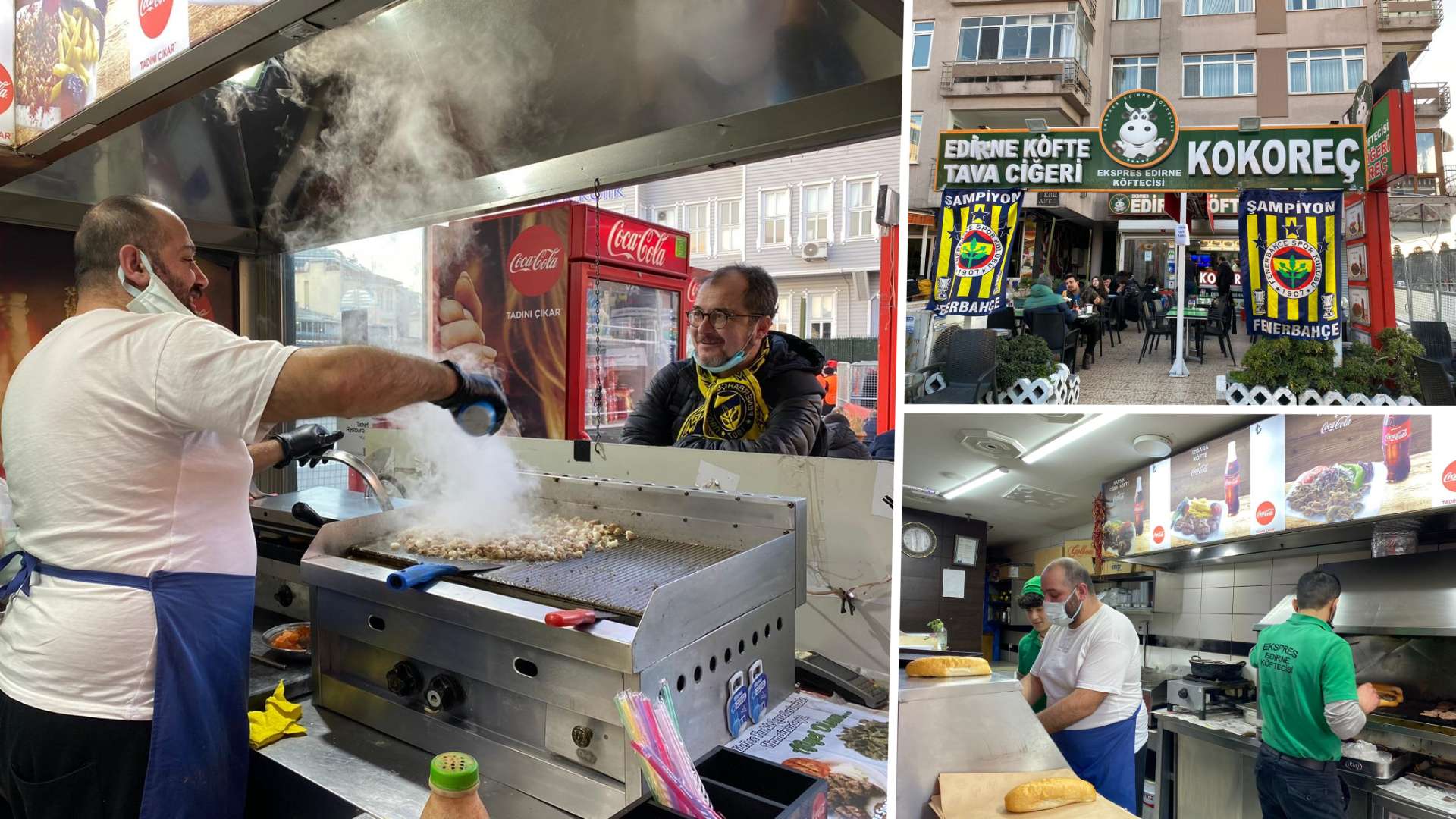edirne köftecisi kokoreç fenerbahce stadı