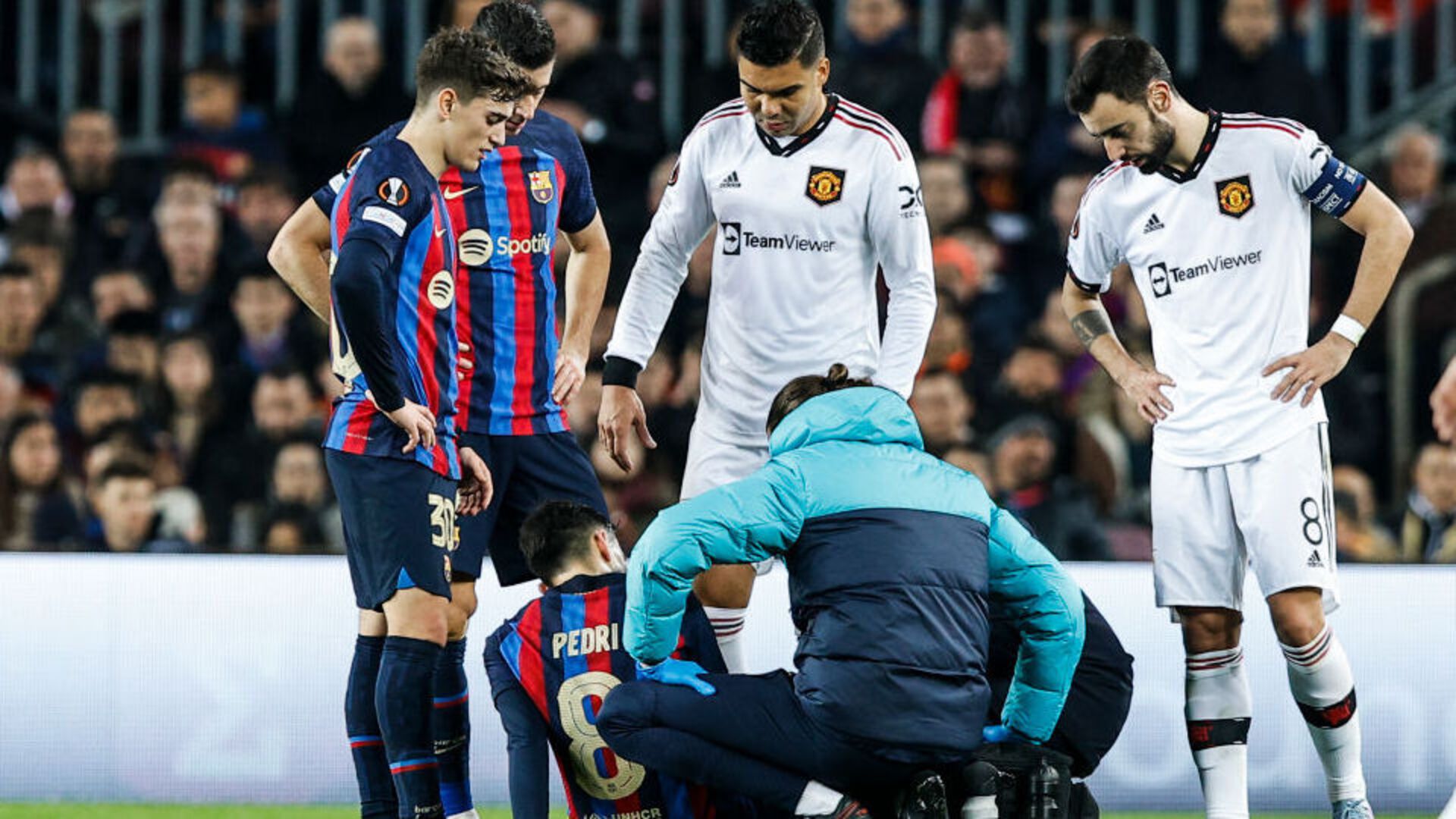 Pedri Lesión Barcelona Manchester United 22-23