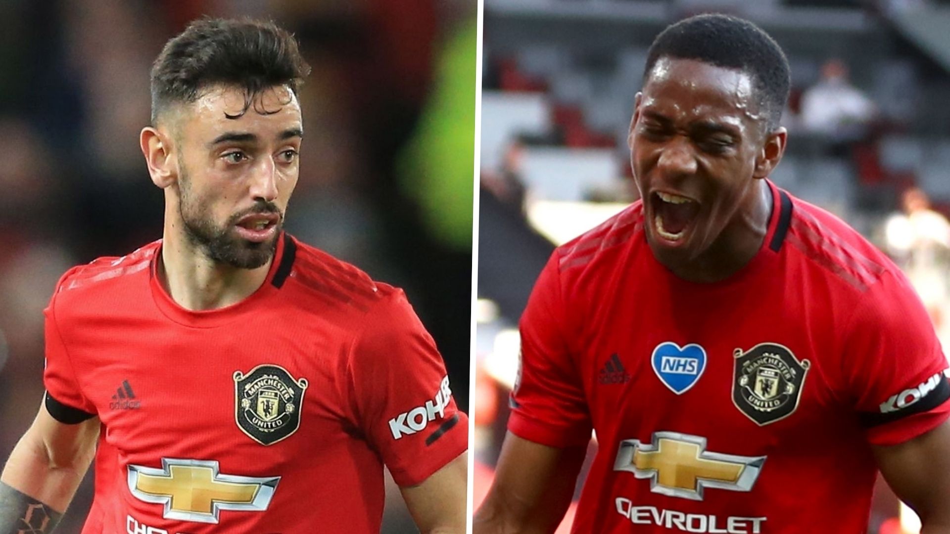 Bruno Fernandes Anthony Martial Man Utd 2019-20