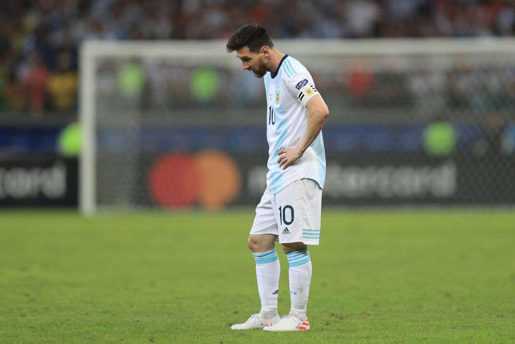 Messi durante Brasil x Argentina no Mineirão