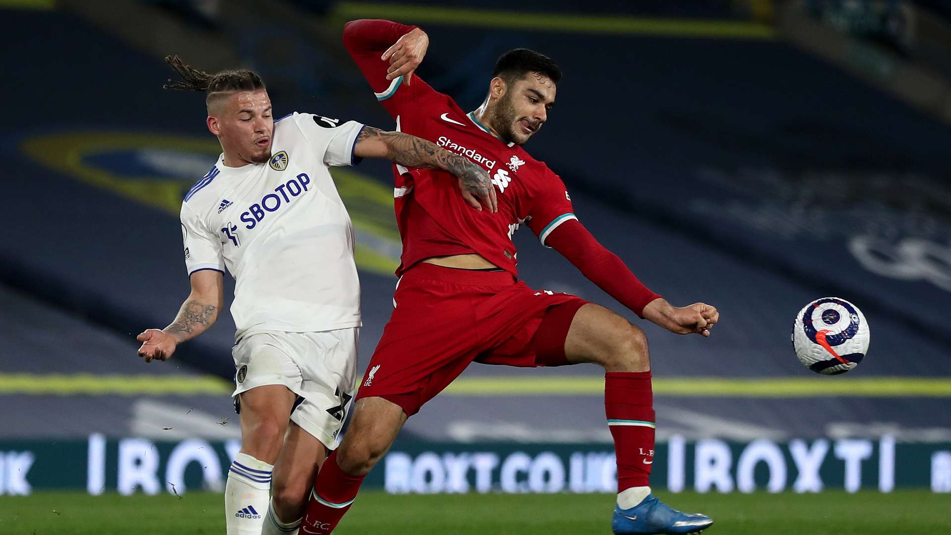 Ozan Kabak. Leeds United vs Liverpool 04.19.2021