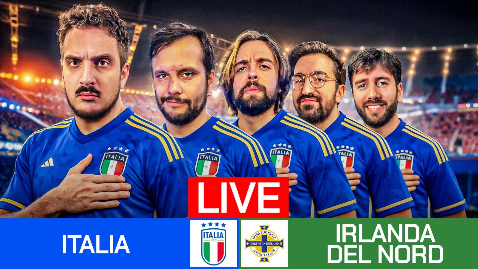 Grafica 1vs1 Italia-Irlanda del Nord