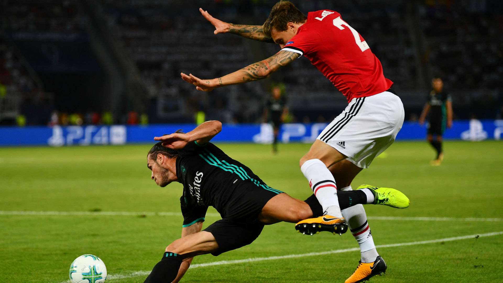 Victor Lindelof Gareth Bale Real Madrid Manchester United UEFA Super Cup