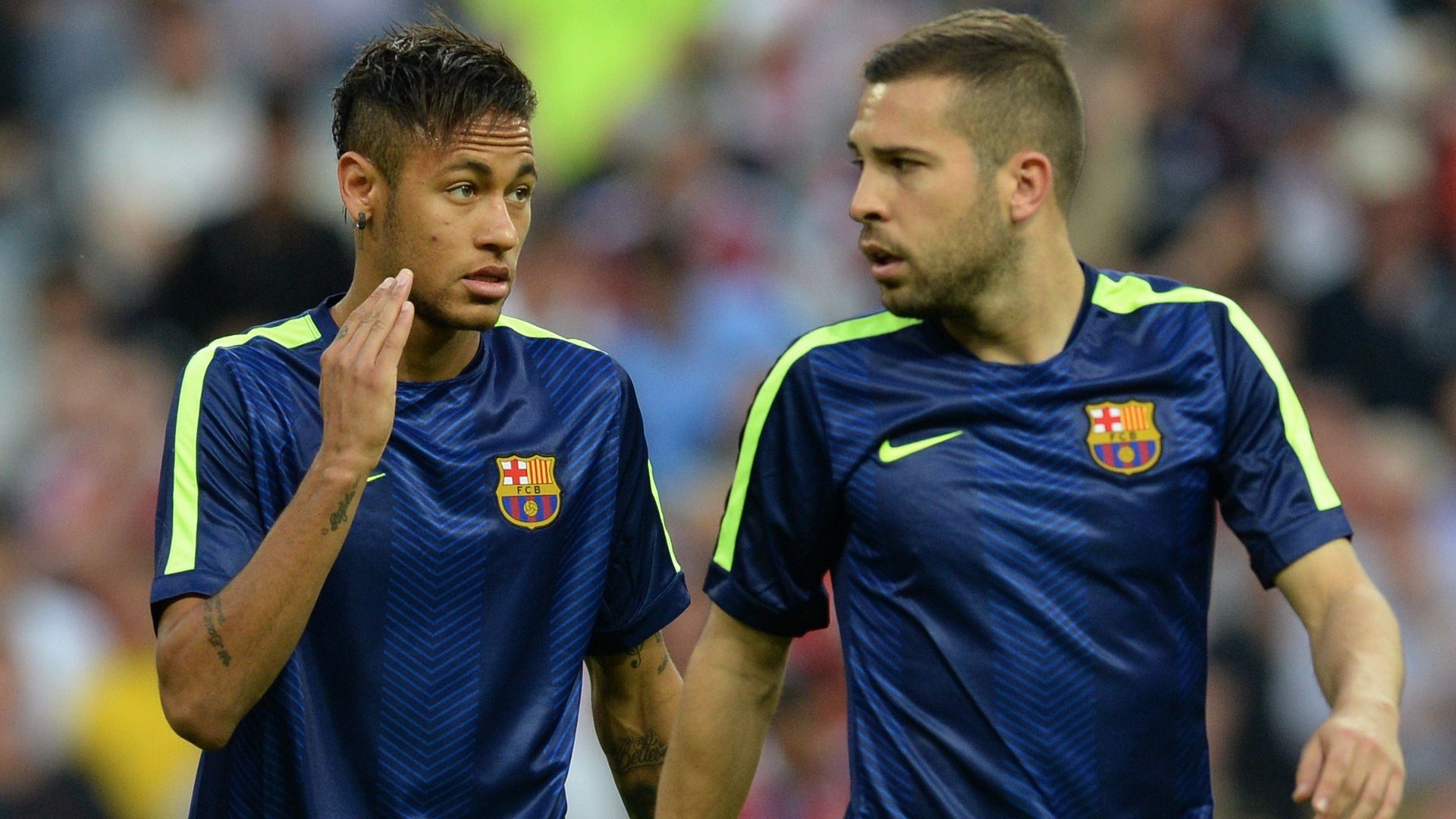 Neymar Jordi Alba Barcelona