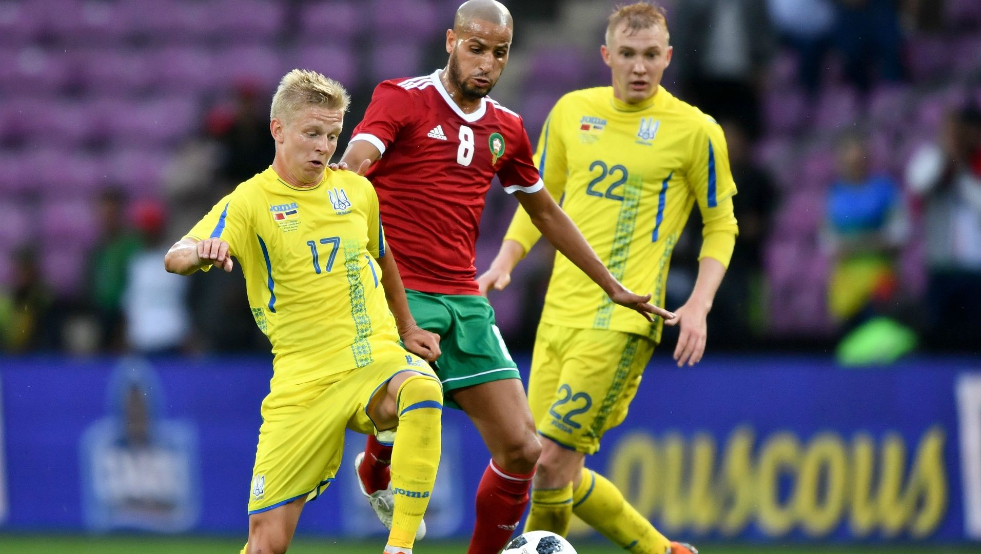 Oleksandr Zinchenko, Karim El Ahmadi, Morocco - Ukrain 05312018