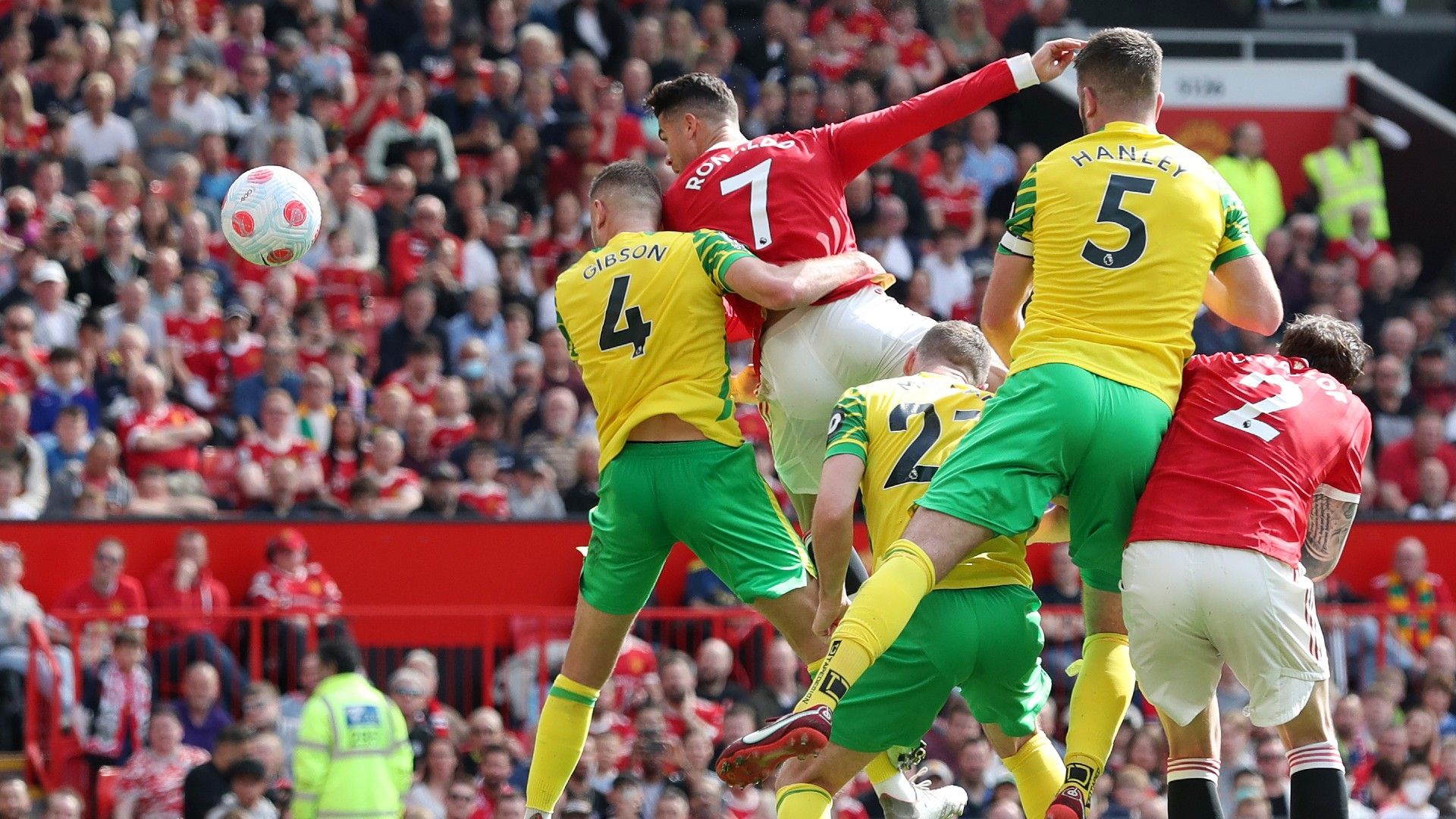 Cristiano Ronaldo Manchester United vs Norwich Premier League 2021-22