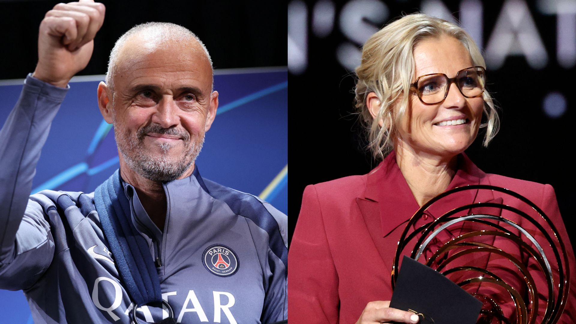 Luis Enrique Sarina Wiegman split 2025