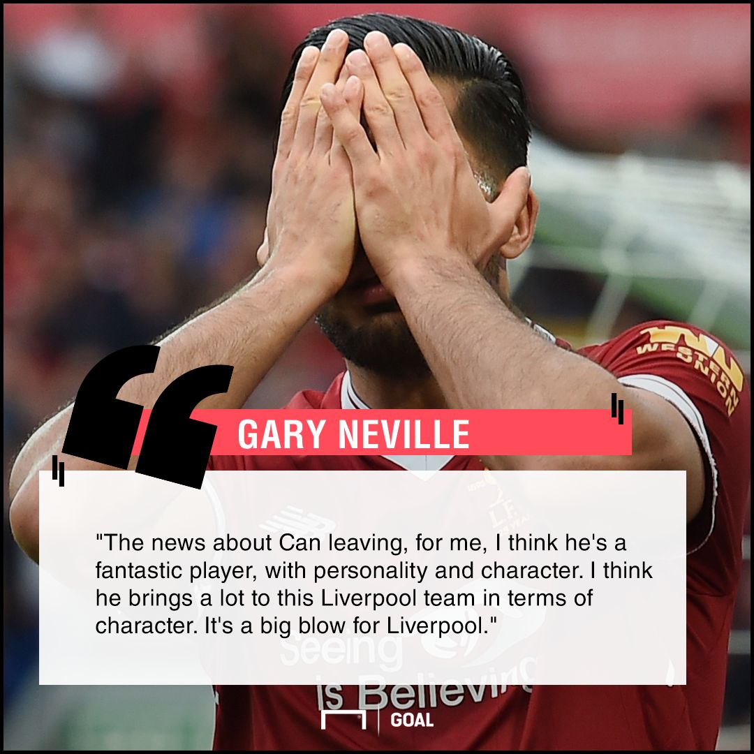 Emre Can big blow Gary Neville