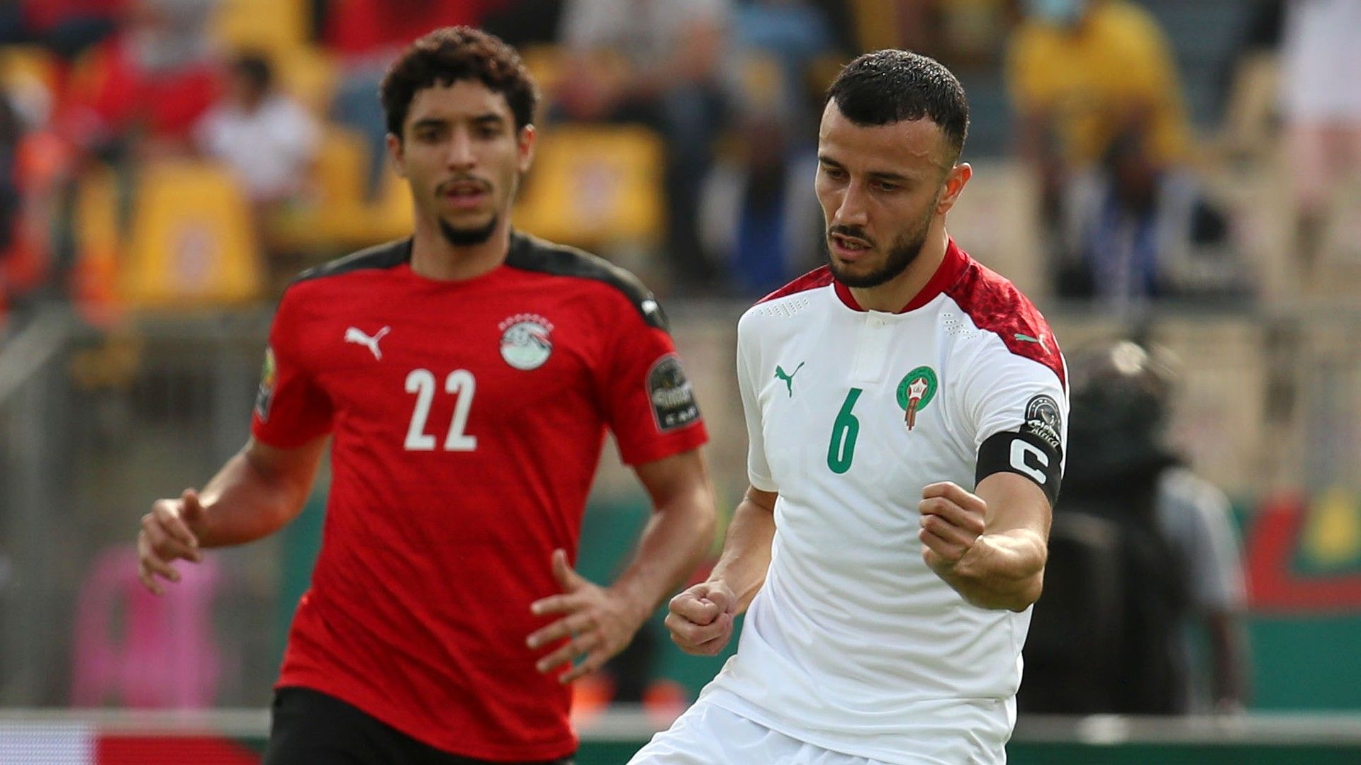 Romain Ghanem Saiss of Morocco.