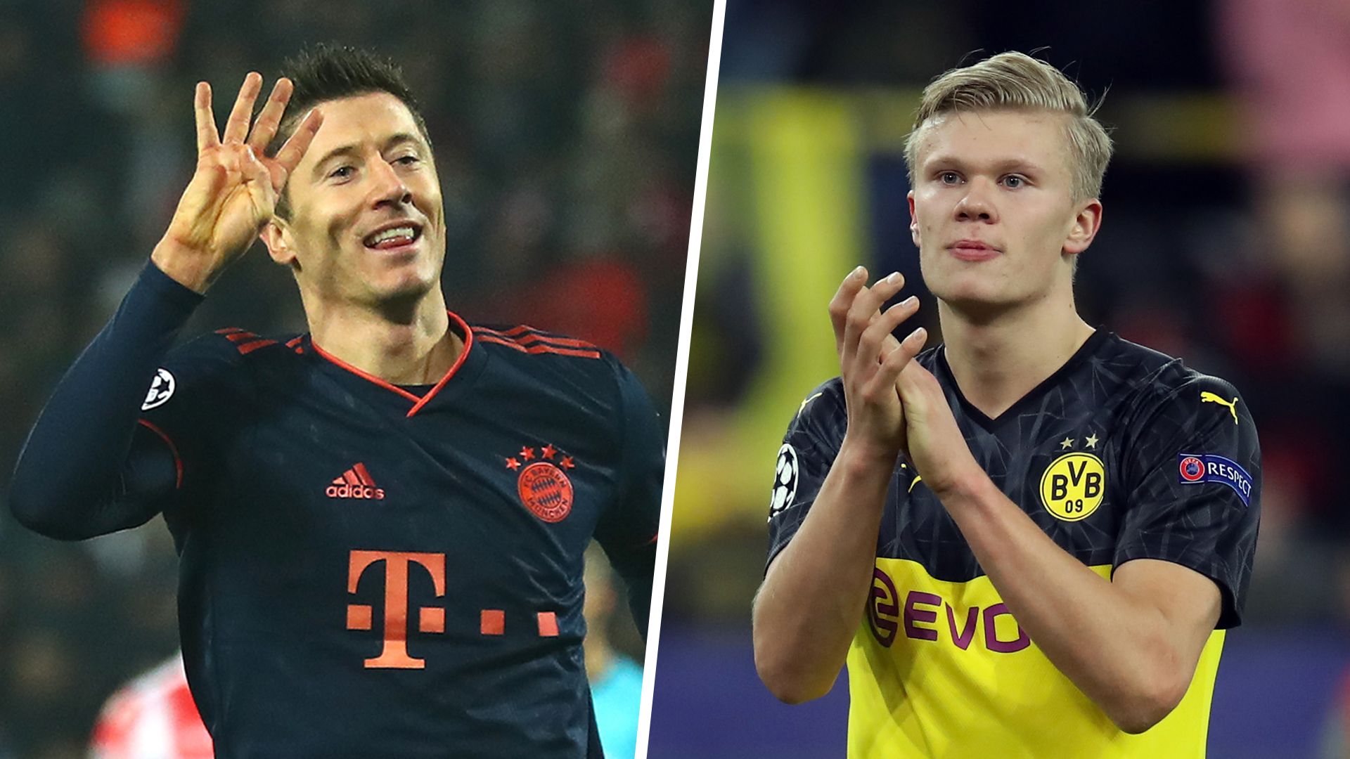 Lewandowski Haaland Champions League top scorers 2019-20