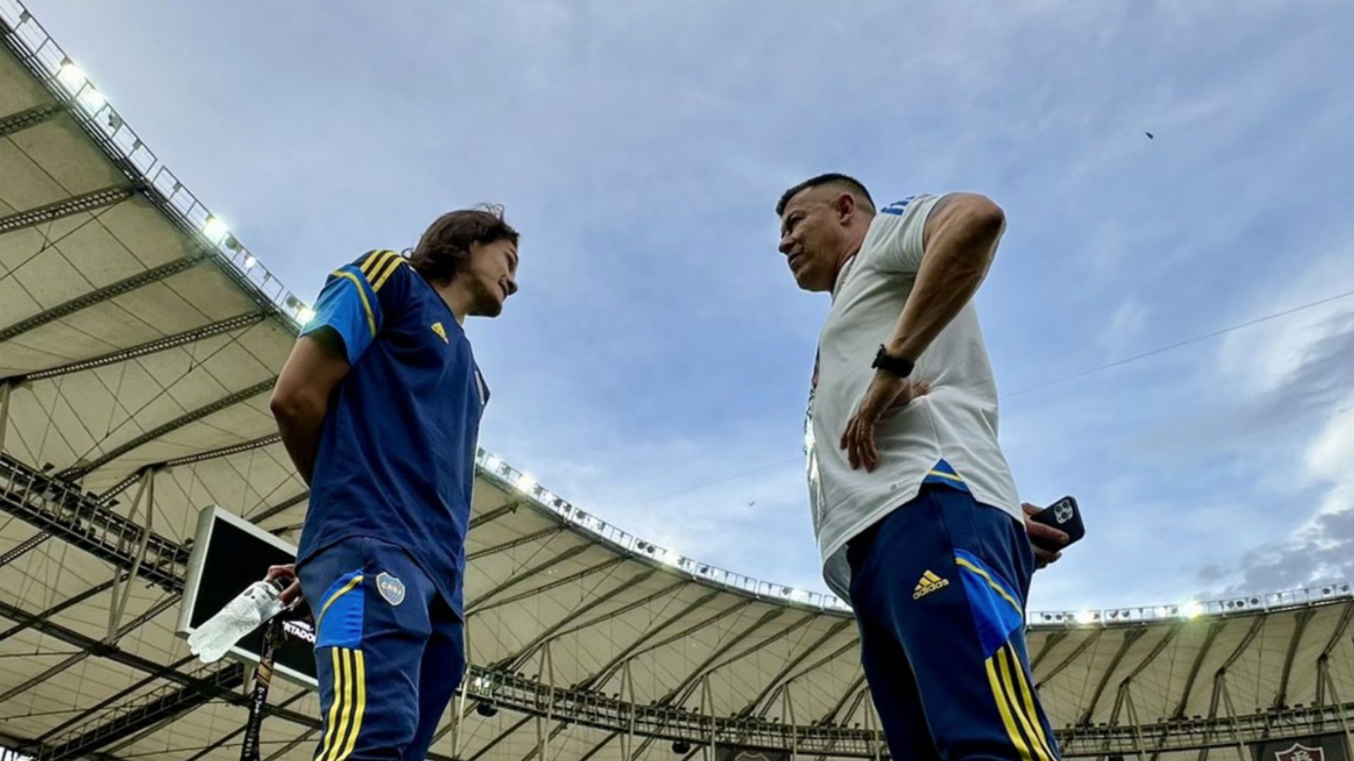 Edinson Cavani Jorge Almiron Boca Libertadores 2023