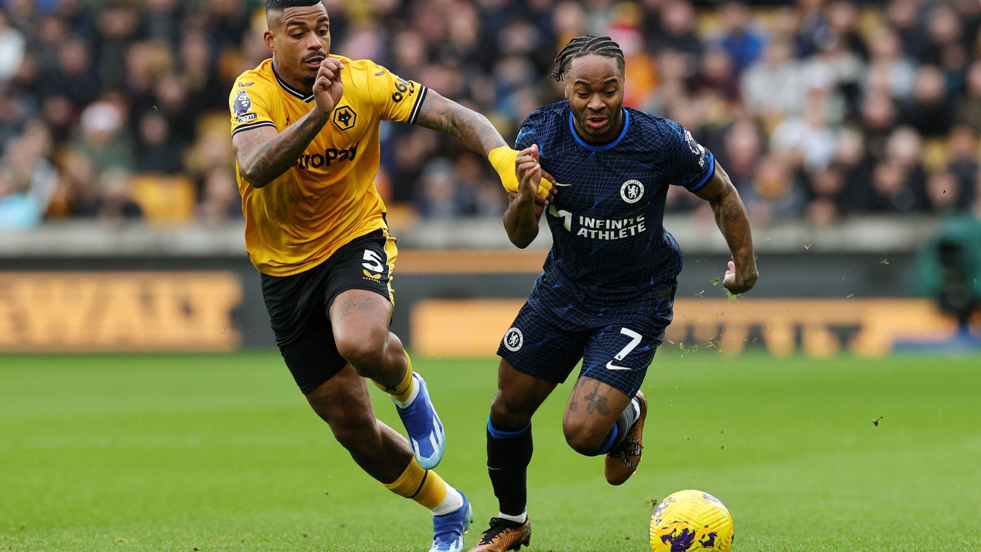 MARIO LEMINA WOLVERHAMPTON RAHEEM STERLING CHELSEA