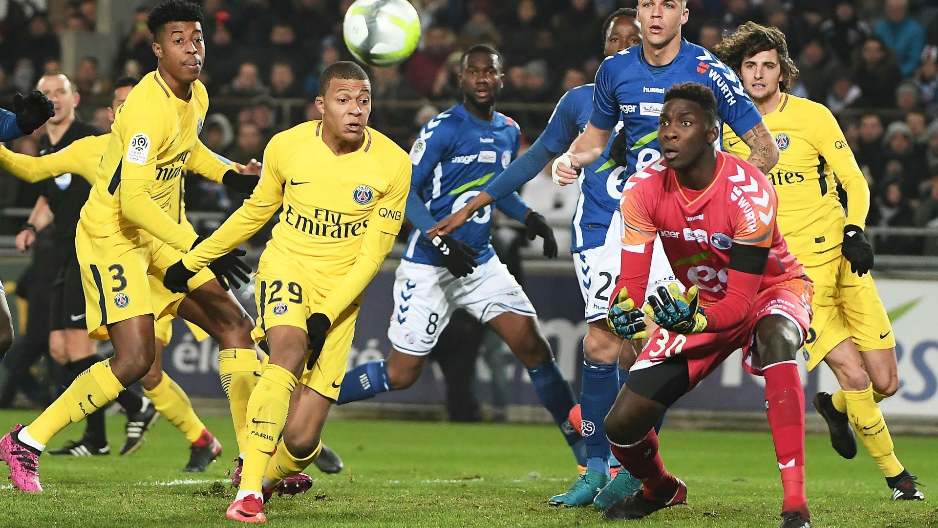 Kylian Mbappe Strasbourg PSG Ligue 1 02122017