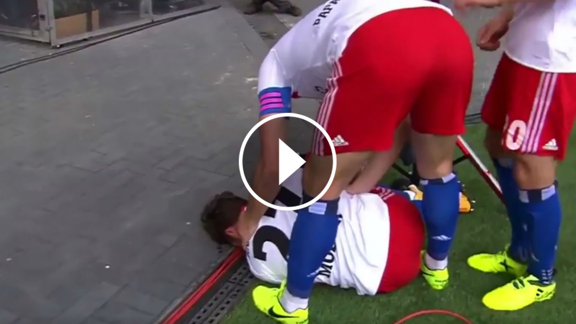 VIDEO PLAY Lesion Nicolai Muller Hamburgo 19082017