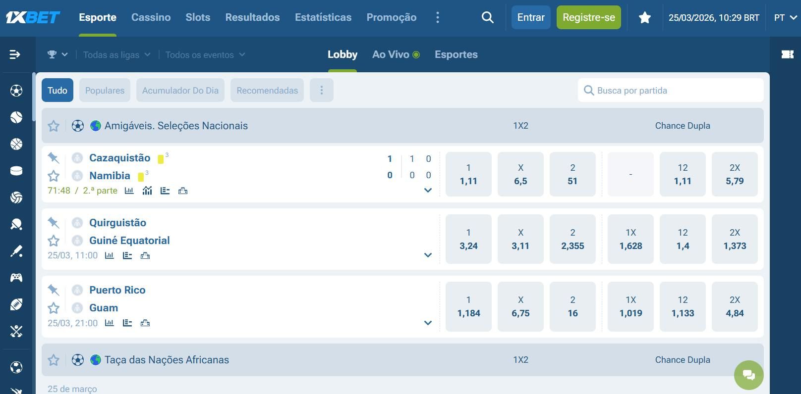 1xbet futebol
