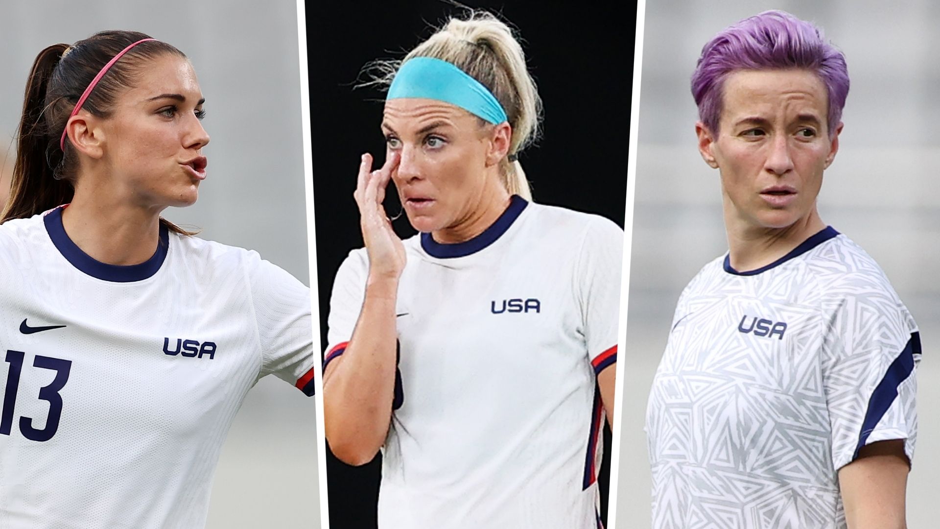 Alex Morgan Julie Ertz Megan Rapinoe USWNT GFX