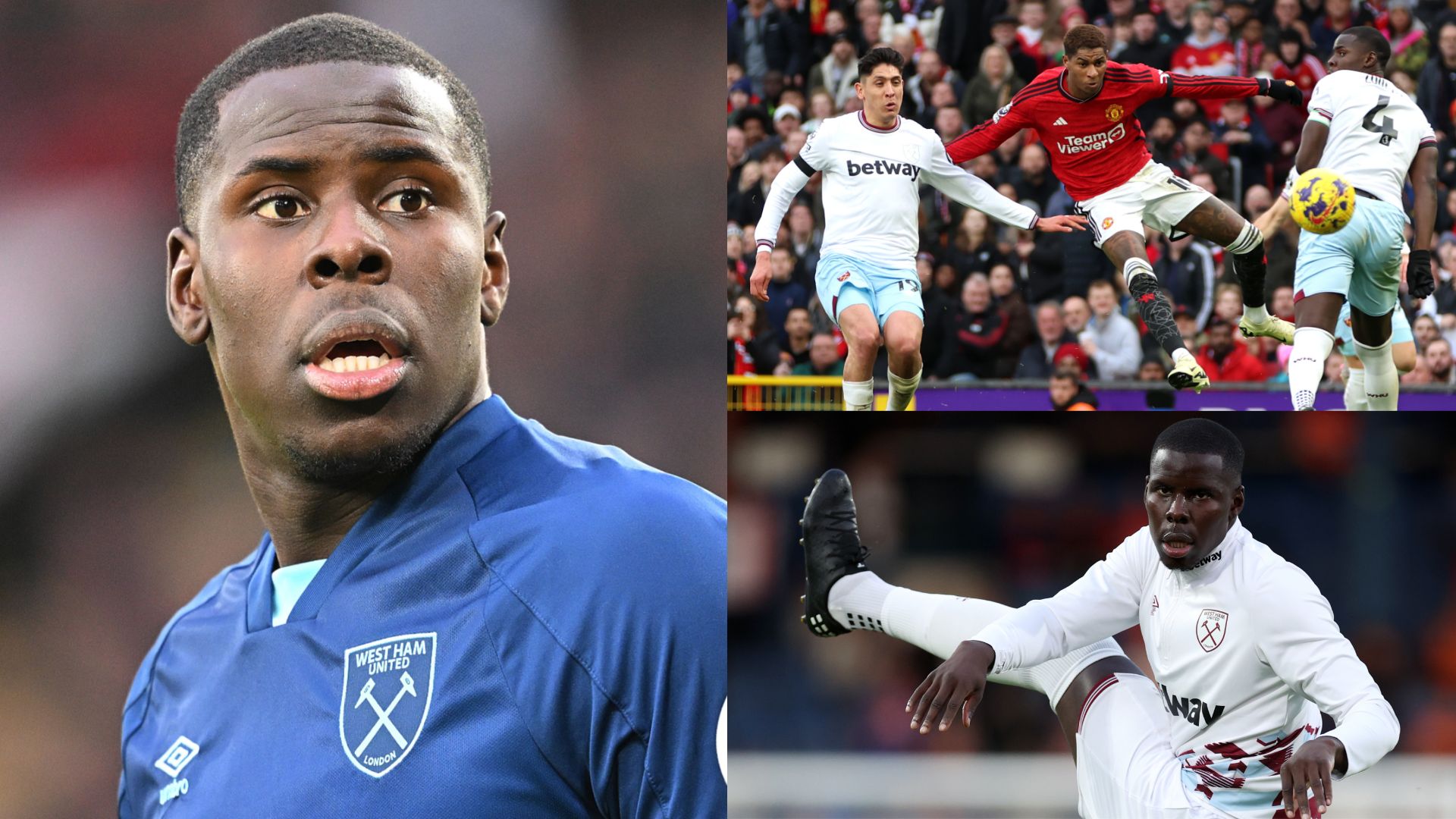 Kurt Zouma West Ham Manchester United 2023-24