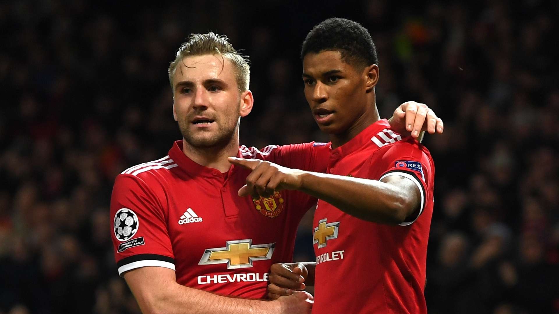 Luke Shaw, Marcus Rashford, Man Utd