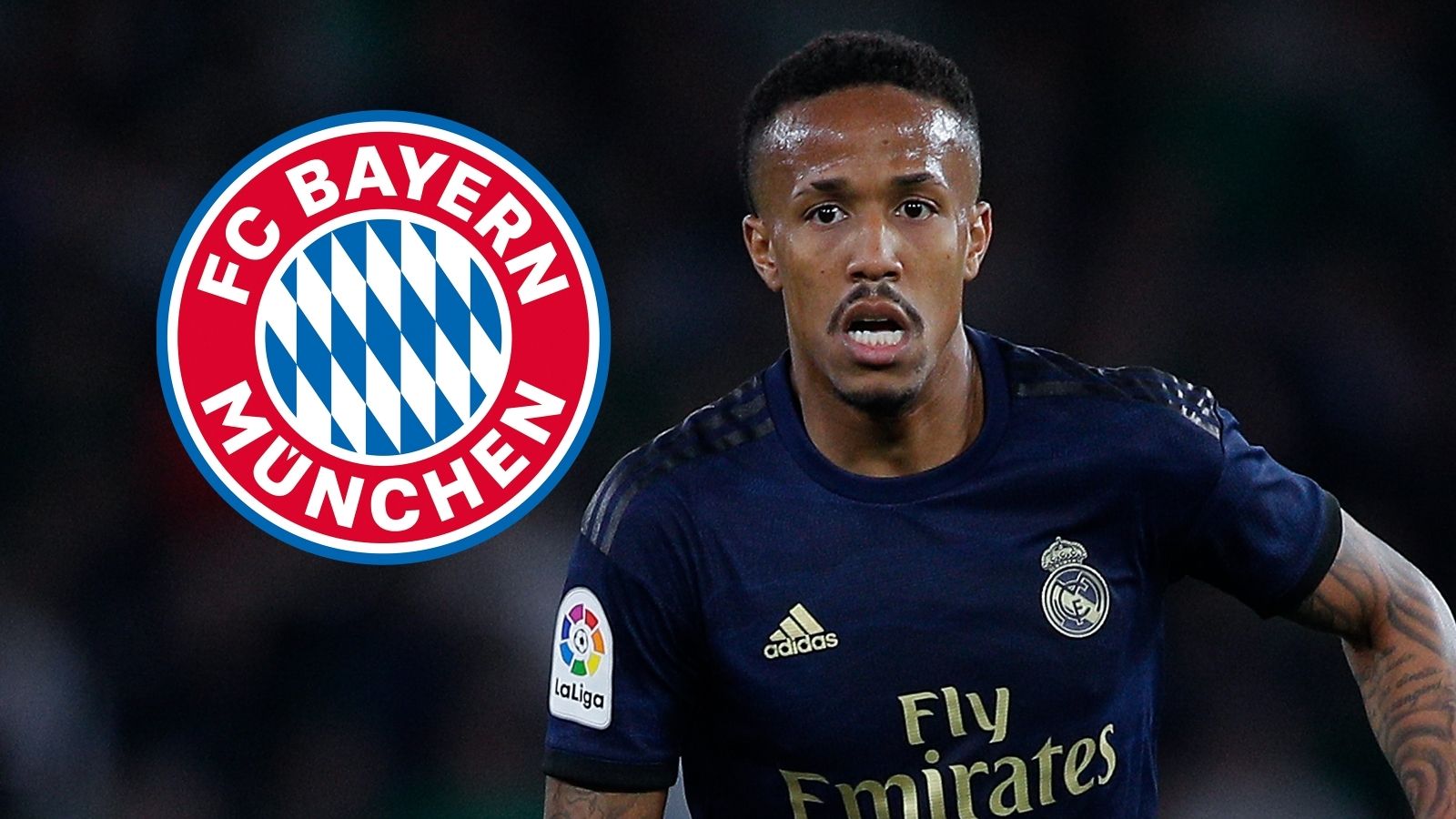 Eder Militao, Real Madrid, Bayern Munich badge