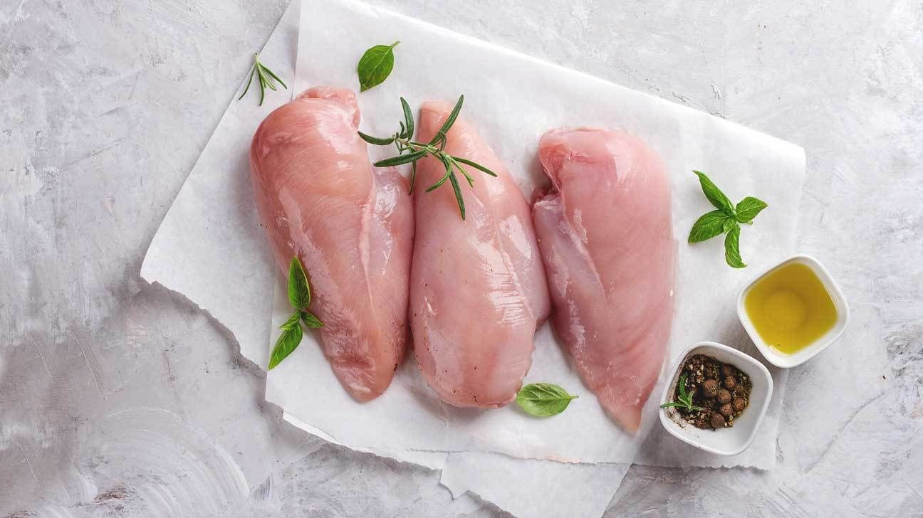 Raw chicken
