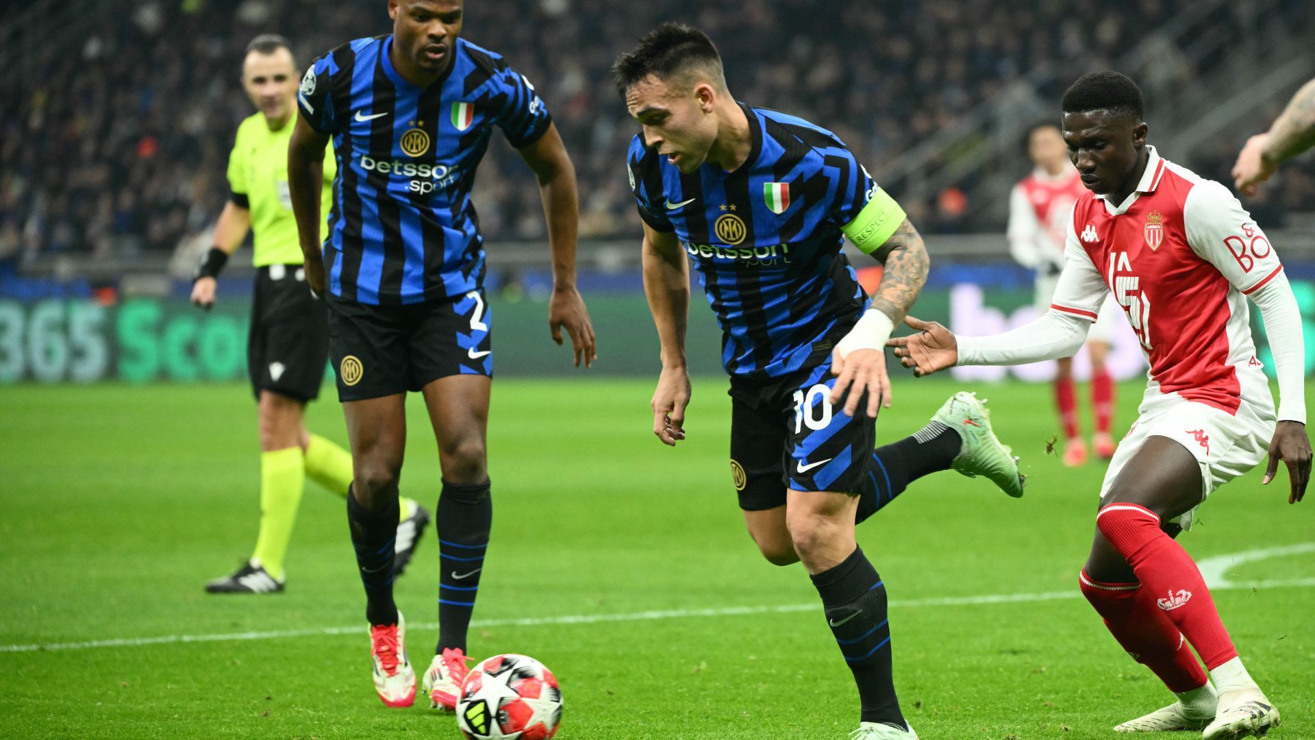 Lautaro Martinez Inter Monaco Champions League