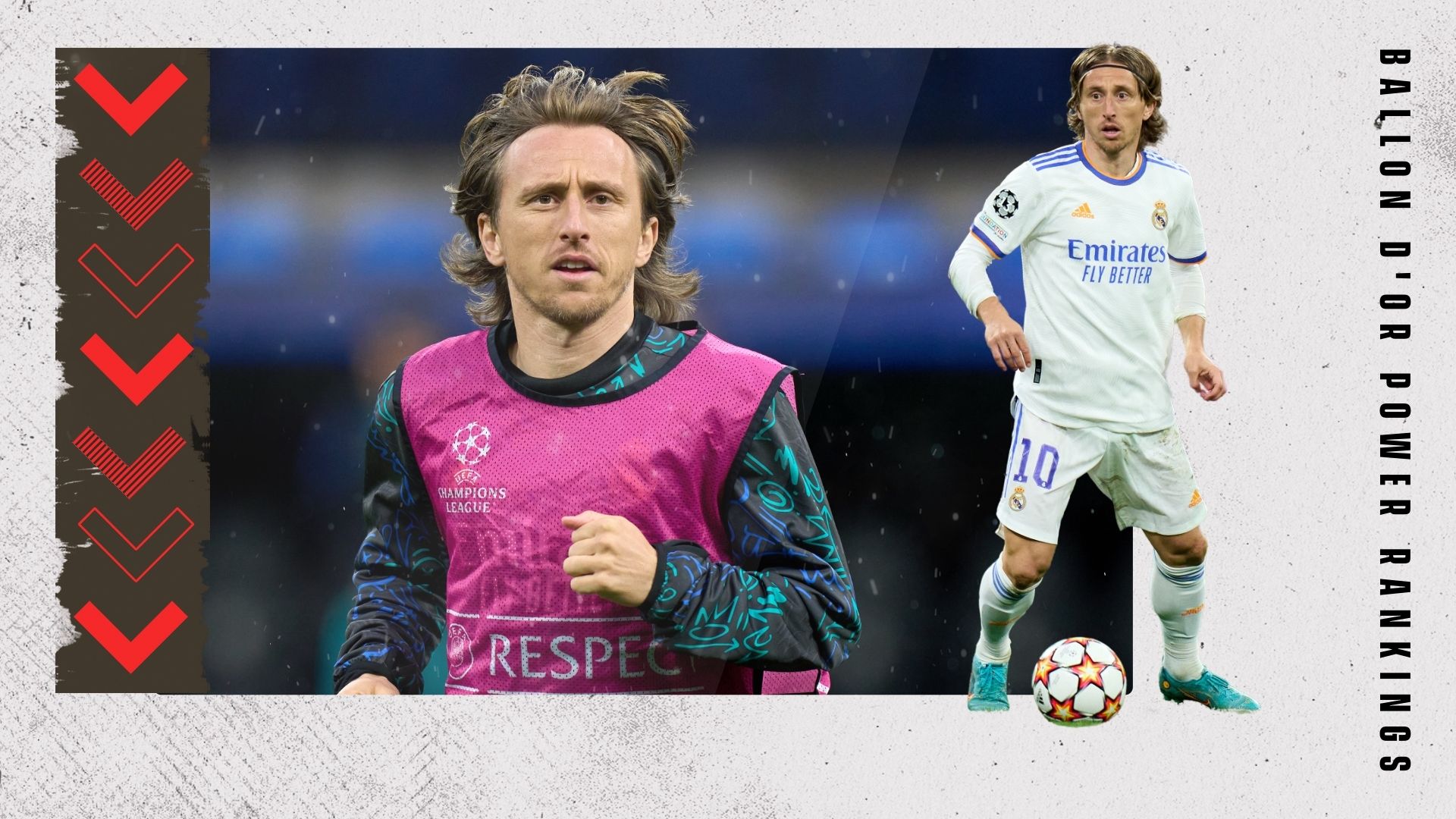 Luka Modric Ballon d'Or Rankings GFX