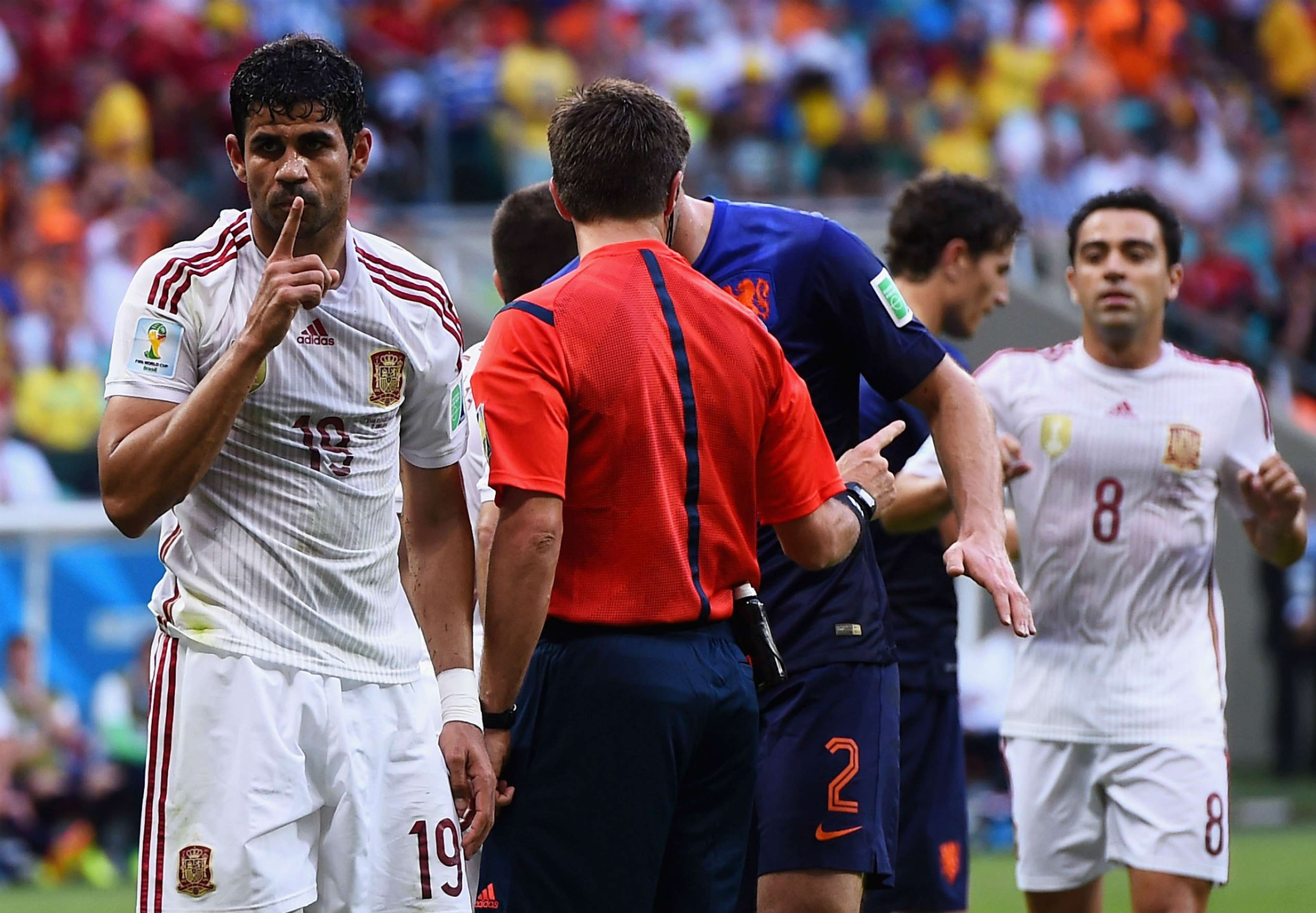 Diego Costa Spain Netherlands World Cup 2014 Group B 140613