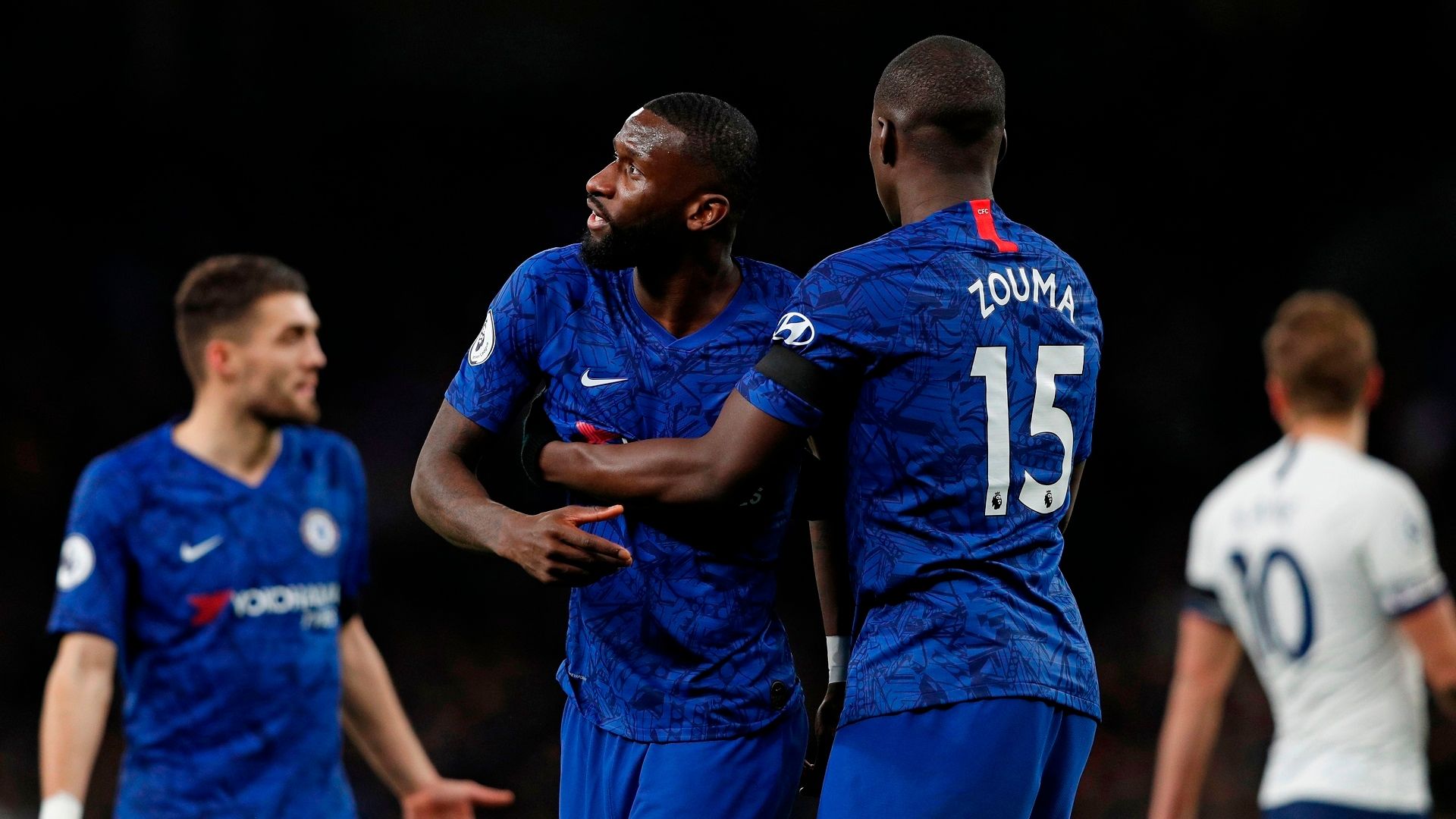 Antonio Rudiger Kurt Zouma Chelsea Tottenham 2019-20