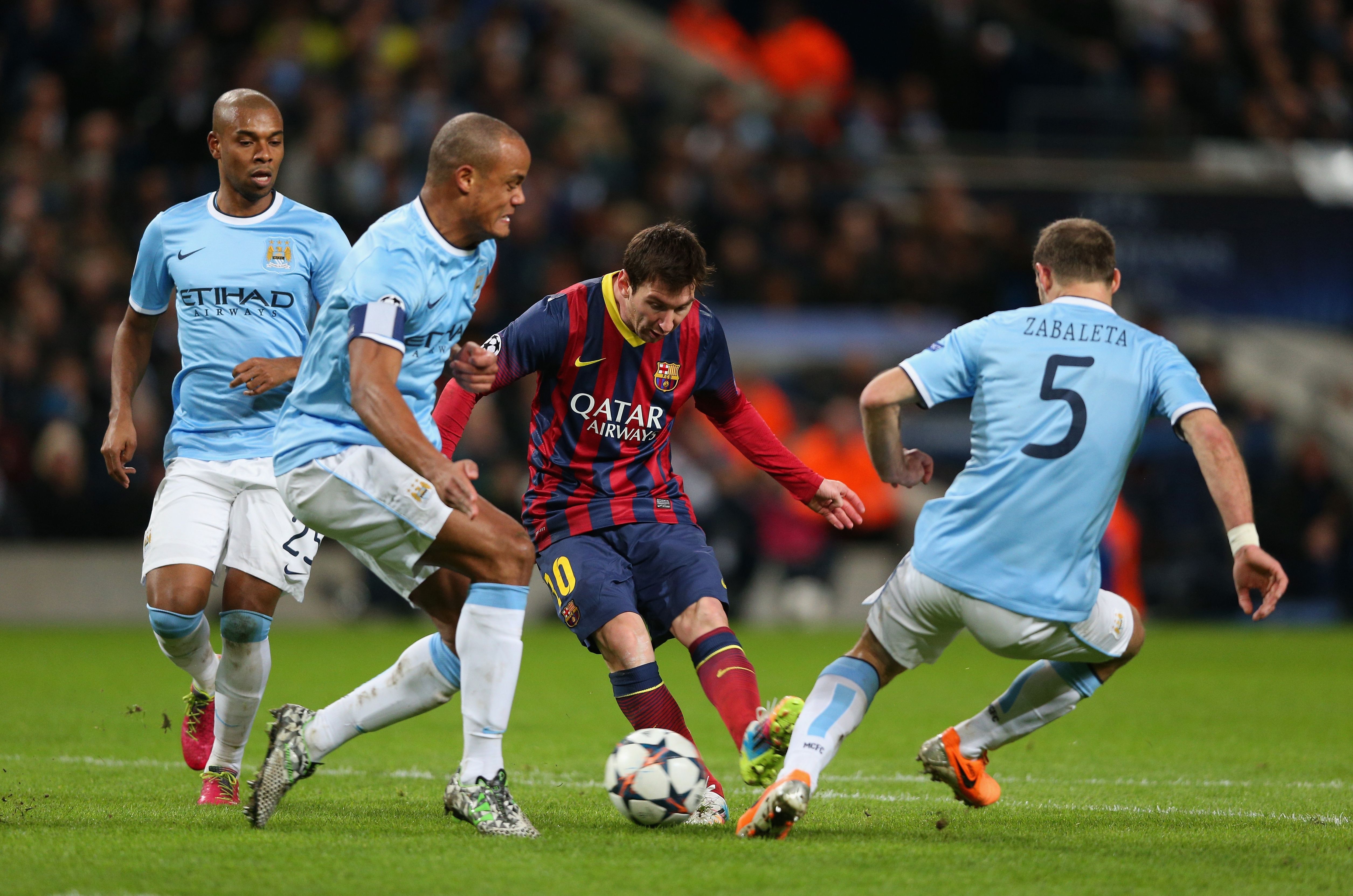 Pablo Zabaleta Vincent Kompany Manchester City