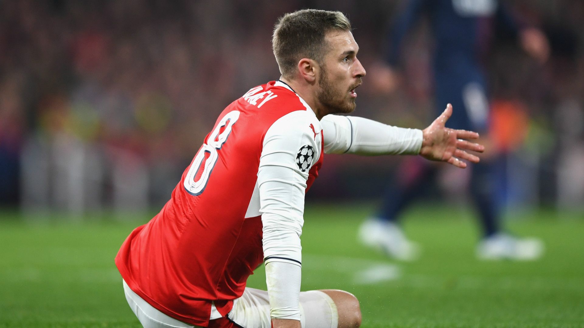 Aaron Ramsey Arsenal FC v Paris Saint-Germain - UEFA Champions League 23112016