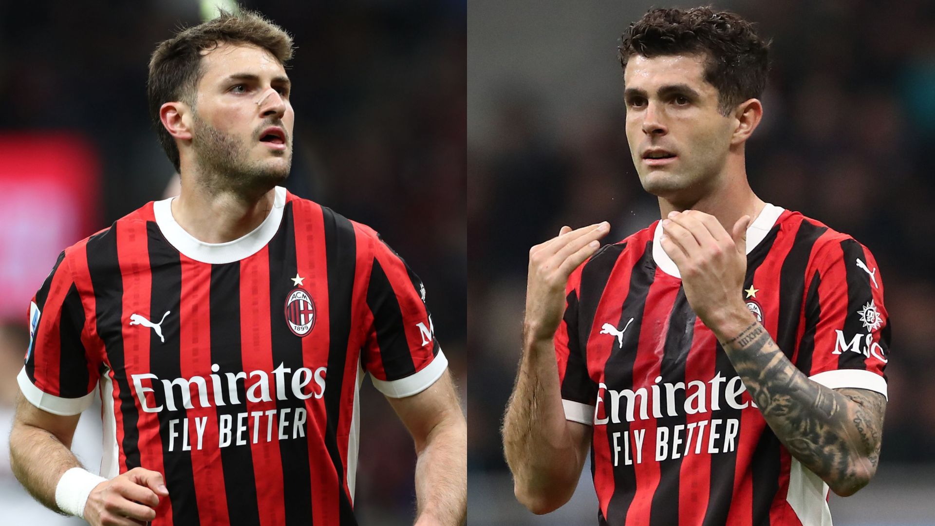 Santiago Gimenez Christian Pulisic AC Milan 2024-25