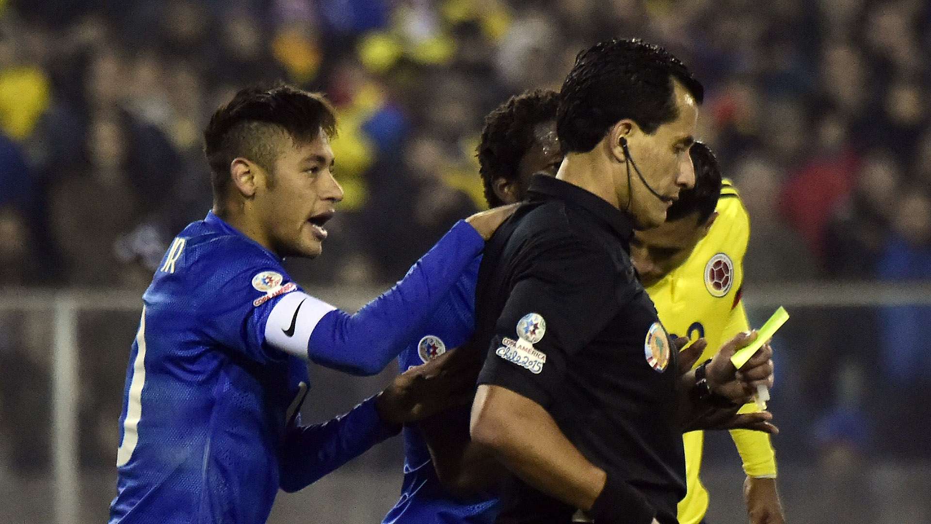 Neymar Brazil Colombia Copa America 2015
