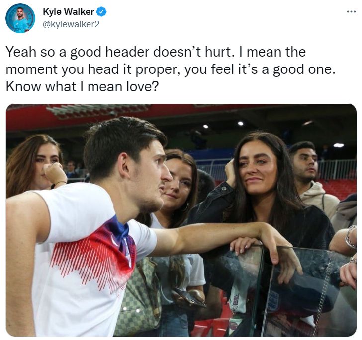 Harry Maguire Kyle Walker meme