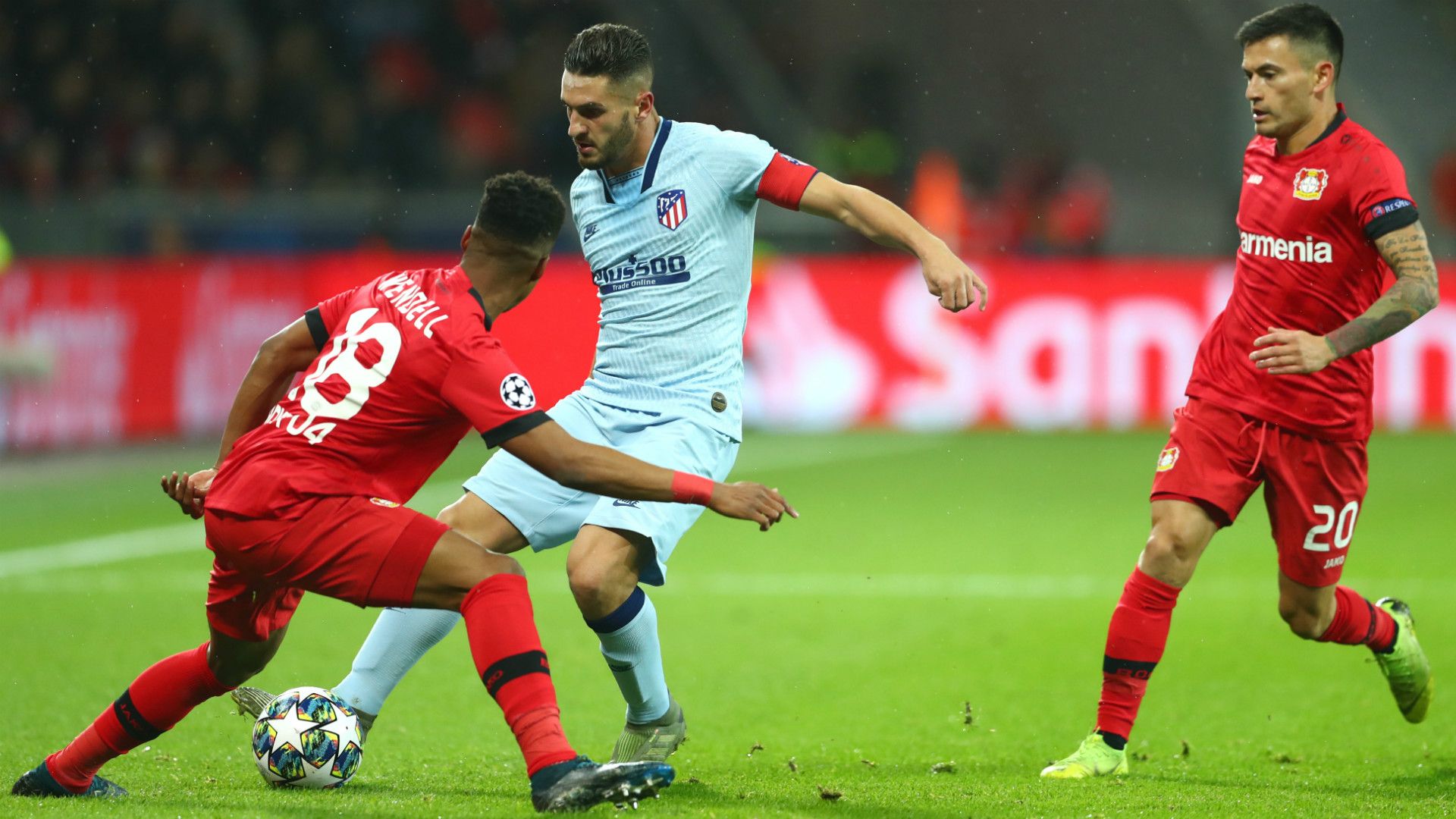 Koke Bayer Leverkusen Atletico Madrid Champions League